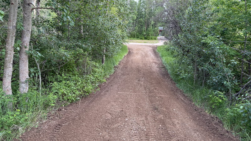 Driveway after grading
